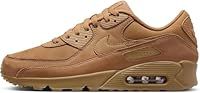 Nike Men/'s AIR MAX 90 PRM WNTR TRK3 Sneaker, Flax/Wheat-Gum Light Brown, 7 UK