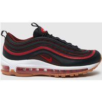 Nike white & burgundy air max 97 Youth trainers