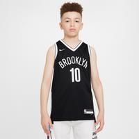Brooklyn Nets Icon Edition 2021/22 Older Kids' Nike NBA Swingman Jersey - Black - Polyester