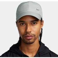 Nike FB5372-077 Dri-FIT Club Hat Unisex Adult LT Smoke Grey/Metallic Silver Size S/M