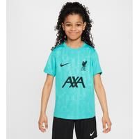 Liverpool F.C. Academy Pro Older Kids' Nike Dri-FIT Football Pre-Match Short-Sleeve Top - Green - Polyester