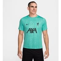 Liverpool F.C. Academy Pro Men's Nike Dri-FIT Football Pre-Match Short-Sleeve Top - Green - Polyester