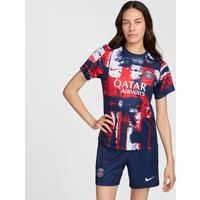 Nike Women/'s Paris Saint-Germain Damen Dri-fit Academypro Ss Top K Home Pm, Midnight Navy/University Red, XS