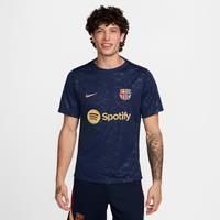 Nike Men/'s Fc Barcelona Herren Dri-fit Academypro Short-Sleeve Topk Home Pm Top, Midnight Navy/Midnight Navy/Club Gold, S