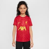 Liverpool F.C. Academy Pro Older Kids' Nike Dri-FIT Football Pre-Match Short-Sleeve Top - Red - Polyester