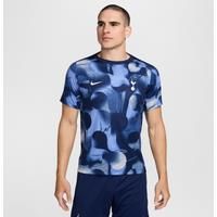 Tottenham Hotspur Academy Pro Men's Nike Dri-FIT Football Short-Sleeve Pre-Match Top - Blue - Polyester