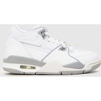 Nike white & grey air flight 89 Youth trainers