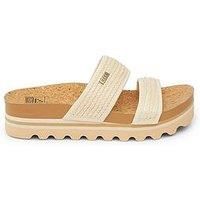 Reef Cushion Vista Flatform Double Strap Sandal - White