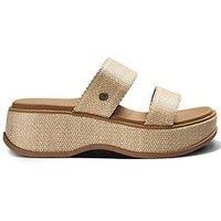 Reef Lofty Lux Woven Wedge Sandal - Brown