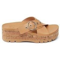 Reef Womens Sandals Vista Higher Gia Platform Slide Buckle Vegan Leather