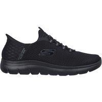 Skechers Men/'s Summits HIGH Range Slip-On, Black Mesh Trim Black, 12 UK
