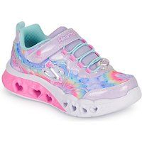 Skechers  FLUTTER HEART LIGHTS  girls's Children's Shoes (Trainers) in Silver