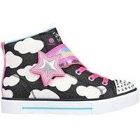 Skechers Girls Twinkle Sparks Glitter Clouds High Top Trainer