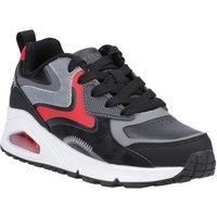 Skechers Boys Uno Gen1 Color Surge Trainers, Black Synthetic Red Gray Trim, 1.5 UK
