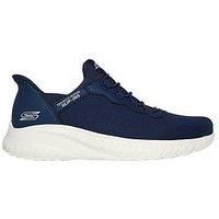 Skechers Men/'s BOBS Squad Chaos Daily Hype Slip-On, Navy Knit, 11 UK