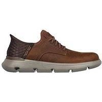 Skechers Men/'s Garza GERVIN Sneaker, Brown, 9 UK