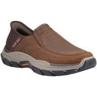 Skechers Men/'s Respected-Elgin Hands Free Slip-in Moccasin, Brown, 8 UK