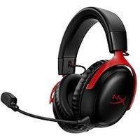 HYPERX Cloud III Wireless Gaming Headset - Black & Red, Black,Red