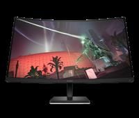 HP OMEN 32c Curved Gaming Monitor, 31.5/'/' QHD VA 165hz, Gaming Console Compatible, 2x HDMI 2.0, 1x DisplayPort 1.4, AMD FreeSync Premium, Tilt & height adjustments, VESA Mountable, Black