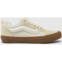 Vans knu skool trainers in off-white