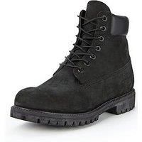 Timberland Premium 6 Inch Waterproof Lace Up Boots - Black