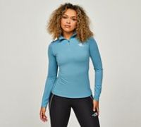 The North Face Womens Flex Quarter Zip T-Shirt - Blue - Size XS