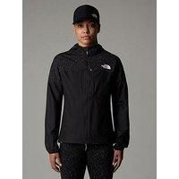 THE NORTH FACE Women/'s Higher Run Wind Jacket, Tnf Black/Tnf Black Tra, S