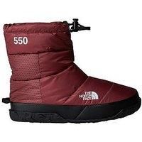The North Face Women/'s Nuptse Apres Bootie Snow, Canyon Dust/Tnf Black, 4