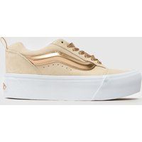 Vans knu stack trainers in gold