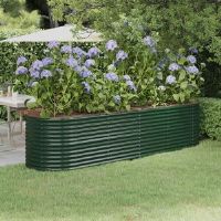 Dakota Fields Andressa Planter Box Green 36cm x 224cm x 80cm