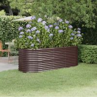 Dakota Fields Andressa Planter Box Brown 36cm x 440cm x 80cm