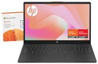 Hp 15-Fc0018Na, Amd Ryzen 3, 4Gb Ram 128Gb Ssd, 15In Laptop - Black - Laptop + Microsoft 365 Family 1 Year