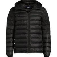Lands' End Men's Wanderweight Down Ultralight Packable Hooded Jacket in Black | Size: Large
