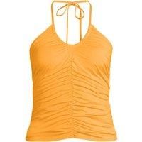Convertible Ruched Halter Tankini Top
