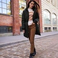 Petite Skinny Stretch Cord Jeans, High Waisted