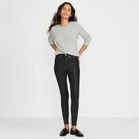 Petite Coated Skinny Jeans, High Waisted