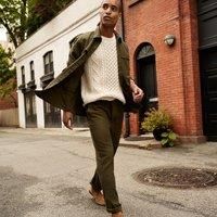 Pull-on Textured Twill Work Trousers