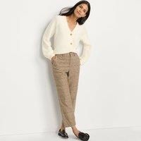 Tapered Brushed Flannel Ankle Trousers
