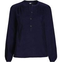 Plus Smocked Cord Popover Top