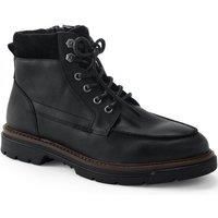 Apron Seam Leather Boots