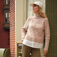 Roll Neck Mock Shirt Jumper