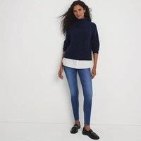 Roll Neck Mock Shirt Jumper