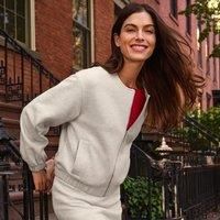 Soft Brushed Jersey Bomber Jacket