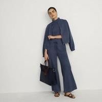 Soft Brushed Jersey Wide Leg Trousers