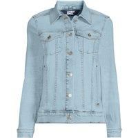 Lands' End Women's Plus Denim Trucker Jacket in Light Blue | Size: 24-26