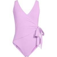 Side Tie Wrap Swimsuit, High Leg