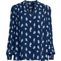 Plus Crepe Split Neck Top