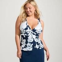 Plus Plunge V-neck Tankini Top