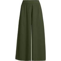 Petite Creaseless Cropped Palazzo Trousers