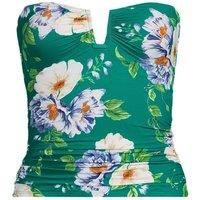 Long Slender Bandeau Tankini Top